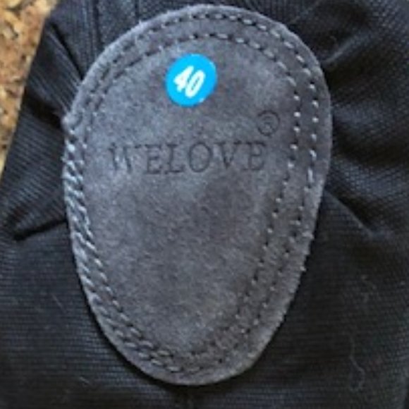 WELOVE Black Canvas Ballet Slippers - Picture 12 of 12